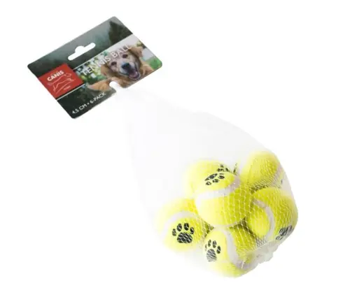 Tennisbolde 6 stk 4,5cm