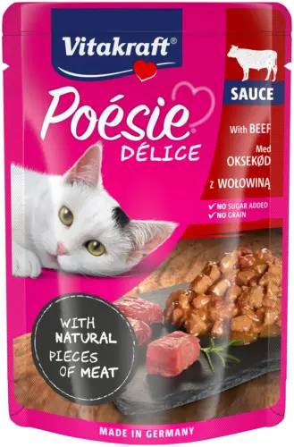 Poesie Delice Vådfoder Med Oksekød Kat