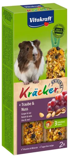 Vitakraft Gnaverstænger Marsvin Med Vindruer og Nødder