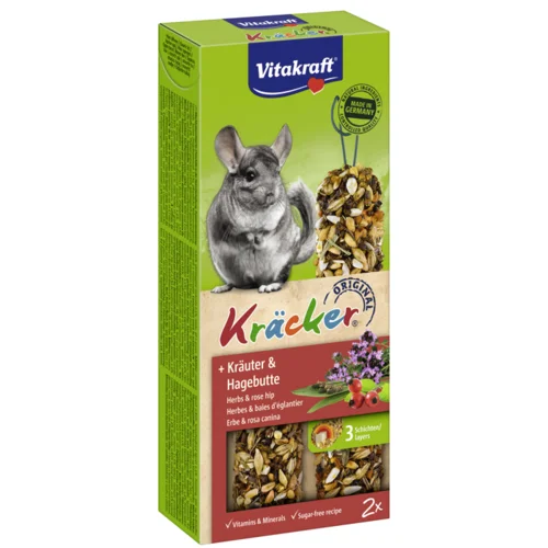 Vitakraft Chinchilla Stænger Med Urter/Hyben 2 stk