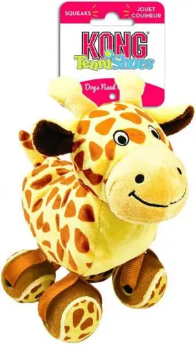 KONG Legetøj TenniShoes Giraffe Brun Large