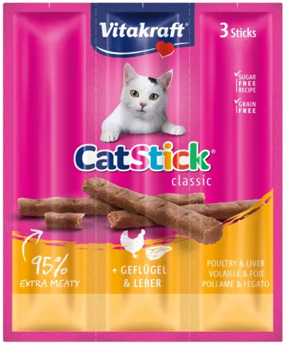 Vitakraft Katte Sticks Fjerkræ/Lever