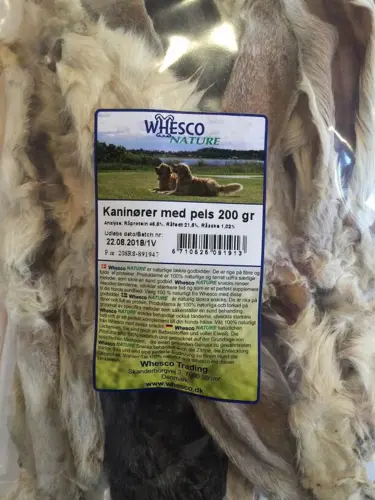 Kaninører Med Pels 200 Gram