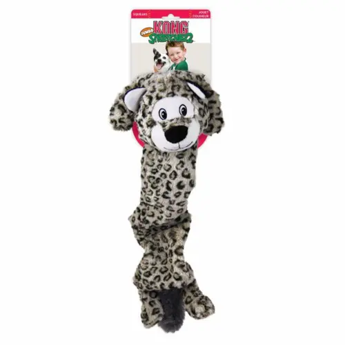 Kong Legetøj Stretchezz SnowLeopard Grå