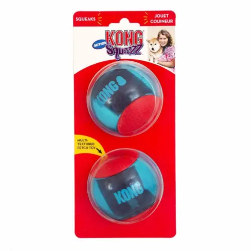 Kong Legetøj Squeezz ActionBolde 2 og  3 stk