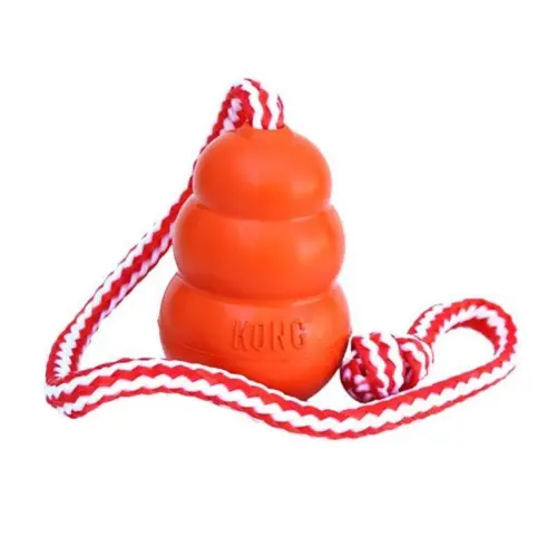 Kong Legetøj Kong Aqua med reb Orange