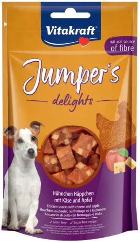 Jumpers Delights Med Kylling/Ost Og Æblestykker