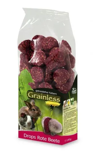 JR Farm Grainless Drops Rødbede 140g