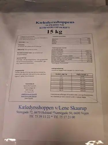 Kæledyrsshoppen Kornfri 15kg