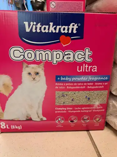 Vitakraft Kattegrus Med Babypuder 8kg