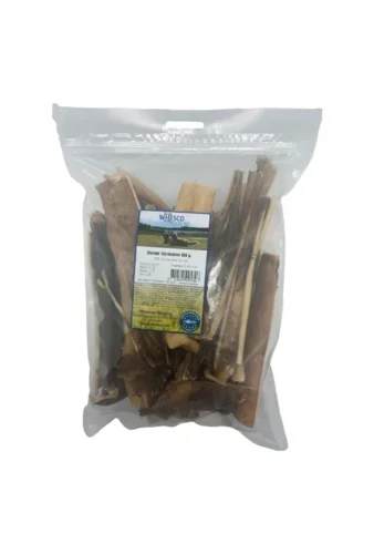 Storkøb hjorteskind 15 cm - 500 gram