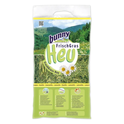 Bunny Nature FreshGrass Hø – med kamilleblomster (500g)
