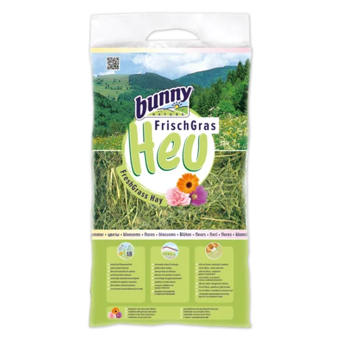 Bunny Nature FreshGrass Hø – med blomster (500 g)