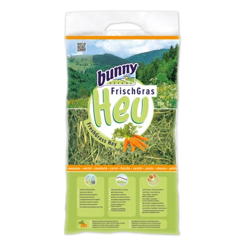 Bunny Nature FreshGrass Hø – med gulerødder (500g)
