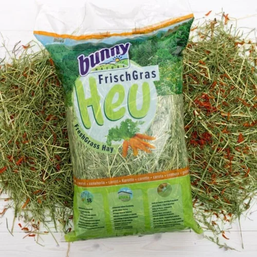 Bunny Nature FreshGrass Hø – med gulerødder (500g)