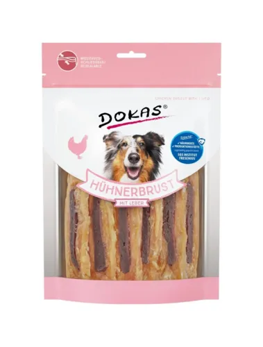 Dokas Kyllingebryst m. lever 220gr