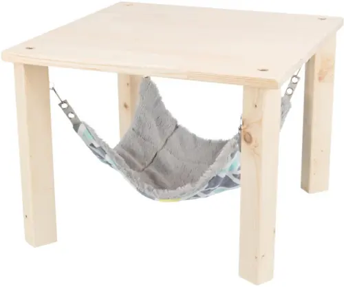 Sunny shelter/platform with hammock