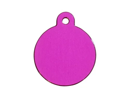 Hundetegn Pink Stor Rund