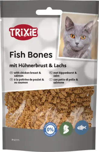 Fish Bones med kyllingebryst og laks