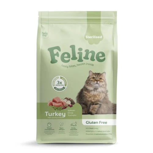Feline Sterliseret Katte Foder