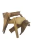 Storkøb hjorteskind 15 cm - 500 gram