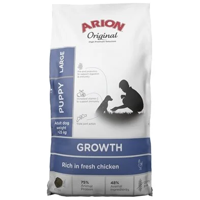 Arion Growth Hvalpe foder Large Kylling/Ris
