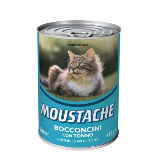 Moustache Dåsemad til kat med fisk 415 g