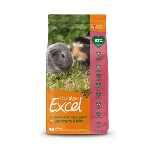 Burgess Excel Mature Marsvin Cranberry With Mint 1,5kg